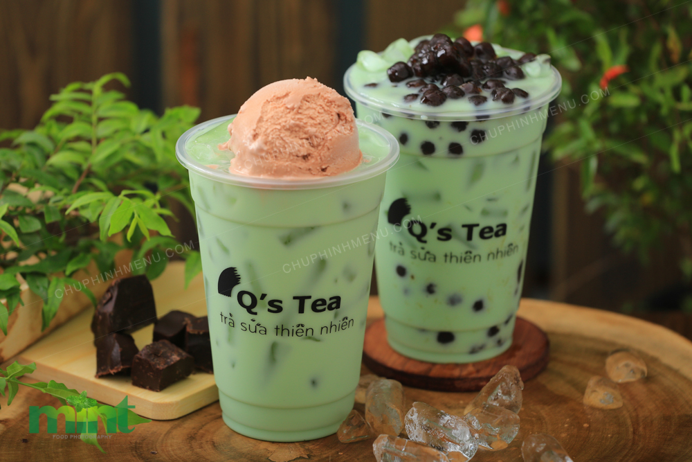 Chụp hình menu Trà sữa Q'S Tea