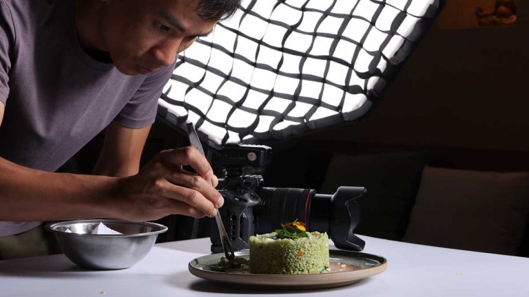 Chụp hình menu món chay cho nhà hàng.